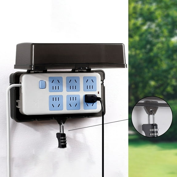 Waterproof Large Outdoor Electrical Box Weatherproof Protect Outlet Plug Socket