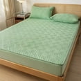 Waterproof Lattice Fitted Sheet Mattress Protector Cover for Twin Full