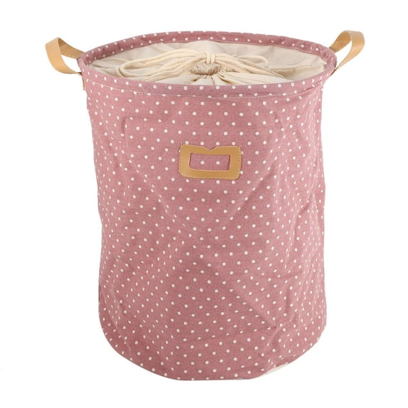 Waterproof Laundry Basket Bag Clothes Storage Basket Home Clothes Bucket Children'S Toys Storage Laundry Basket Pink