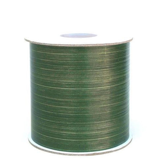Waterproof Leaf Ribbon Variegated Aspidistra, 4-1/4-Inch, 50 Yards, Solid Green