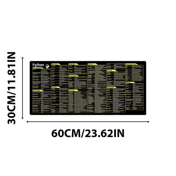 Waterproof Leather Desk Pad - Extra Large Non-Slip Office Mat with Keyboard Shortcuts for PC/, XXL Mouse Pad for Gaming & Work (11.8x23.6in)