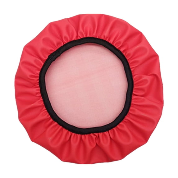 Waterproof Leather Round Bar Stool Cover Elastic Protector,Non Slip Wear Resistant Stool Seat Cover,Easy Install Wipe Clean Furniture Cover,Sturdy Durable Round Chair Cushion Cover,Home Stool Cover