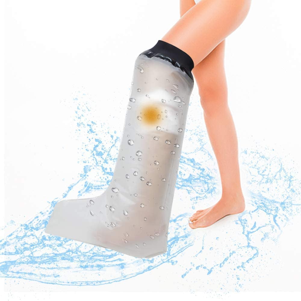 Waterproof Leg Cast Cover for Shower, Adult Long Leg Wound Protector