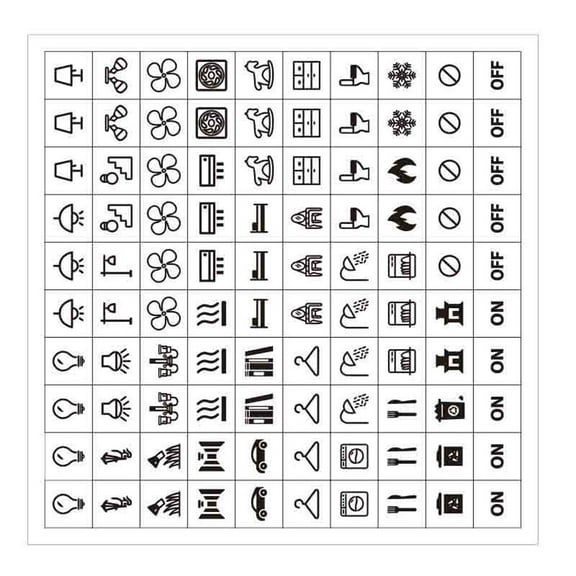 Waterproof Lights Switchs Labels Sticker Clear Household Light Switchs Panel Label Adhesive Switches Panels Label Decal