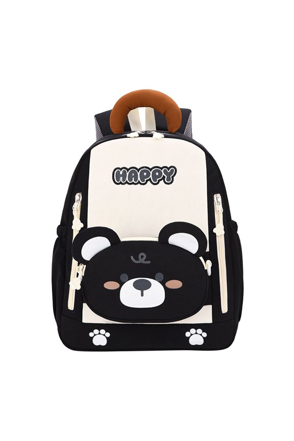 Waterproof Lightweight Bear Pattern Backpack, Spacious Compartment Stylish Bag for School and Daily Outdoor Activities