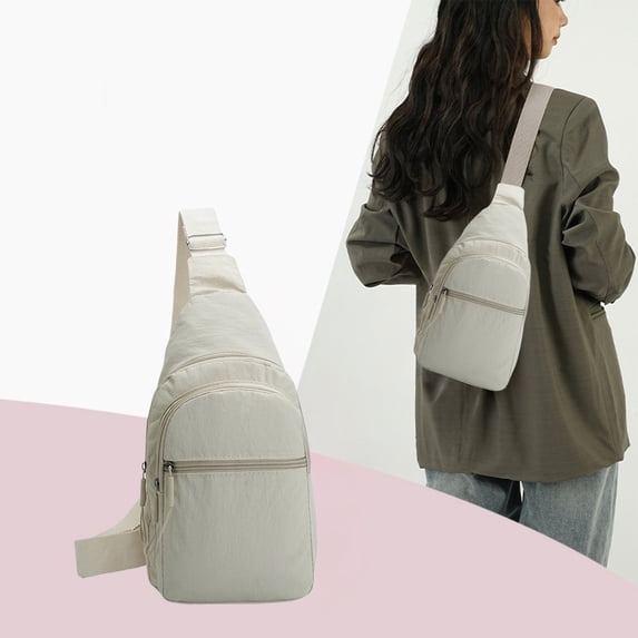 Waterproof Lightweight Chest Bag With Adjustable Strap, Crossbody Sling For Travel Or Daily Use, 30×18 Cm, Durable Fabric, Headphone Port, Easy Carry, Versatile Storage For Essentials