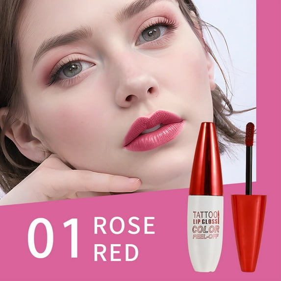 Waterproof Lip Gloss, Peel Off Lip Color, Long Lasting Brightening Lip Stain with Nourishing Vitamin E, Easy To Apply Lip Makeup for Daily Use