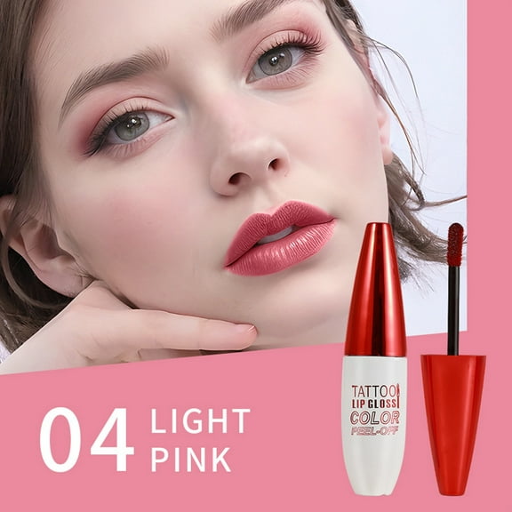 Waterproof Lip Gloss, Peel Off Lip Color, Long Lasting Brightening Lip Stain with Nourishing Vitamin E, Easy To Apply Lip Makeup for Daily Use