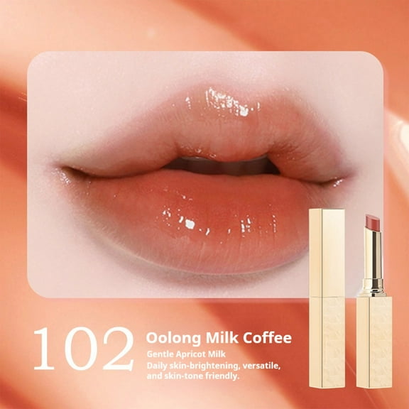Waterproof Lipstick, Long-Lasting Lip Color, Natural Hydrating Soft Matte Lipstick with Mirror-Like Finish, Sweatproof Fade-Resistant Moisturizing Lip Care formula