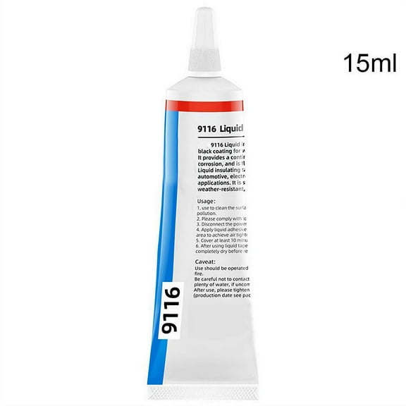 Waterproof Liquid Electrical Tape Rubber Insulating Cable Wire Coat Glue Insulation Adhesives Sealer Home Fix Line Glue, 15ml