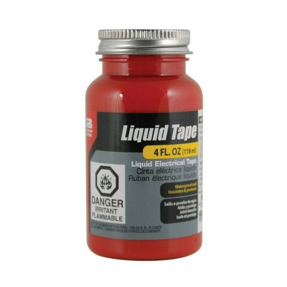 Waterproof Liquid Tape, 4oz, Red