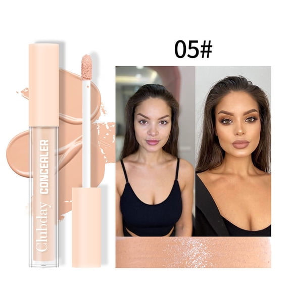 Waterproof Long Lasting Face Concealer, Clubday Multi-Use Contour Concealer Liquid, Cover Blemish Dark Eye Spot Freckle for Daily Makeup