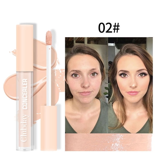 Waterproof Long Lasting Face Concealer, Clubday Multi-Use Contour Concealer Liquid, Cover Blemish Dark Eye Spot Freckle for Daily Makeup