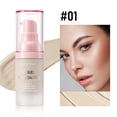thumbnail image 1 of Waterproof Longwear Pump Foundation Concealer by Julystar, Buildable Coverage Skin Tone Corrector Natural Flawless Base for Daily Use, 1 of 15