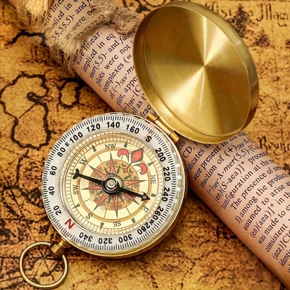 Waterproof Luminous Compass - Portable Navigation Tool for Camping, Hiking, and Outdoor Survival