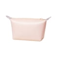 thumbnail image 1 of Waterproof Makeup Bag, Portable Handheld Dumpling Shaped Cosmetic Pouch and Zipper Travel Storage Case for Women Daily Use, Beige, 1 of 5
