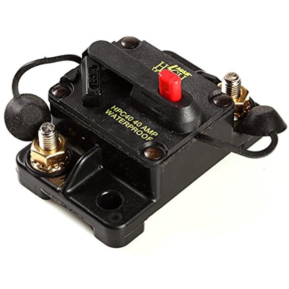 Waterproof Manual Reset Circuit Breaker Car Auto Boat Audio Fuse 12V-24V DC (40 Amp)