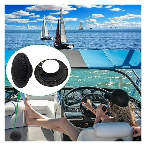 Waterproof Marine Bluetooth Ceiling Speakers for Outdoor Camper Golf Cart Boat with Flush Mount