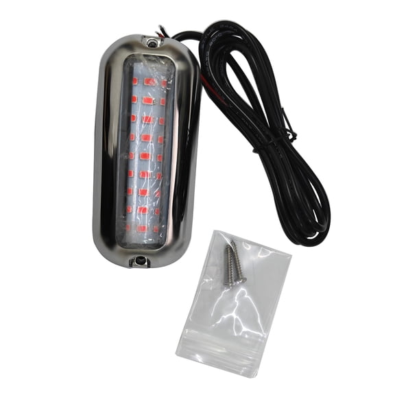 Waterproof Marine Boat 27 LED Light Stainless Steel Underwater Pontoon Transom Lamp Yacht Cabin Deck Tail Lights