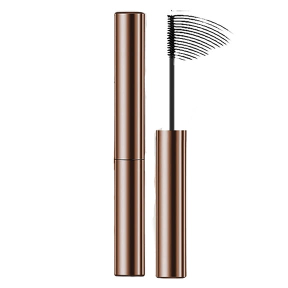 Waterproof Mascara & Thin Brush Mascara, Natural Slender Thick Curly Eyelash Mascara with Lightweight Three-Dimensional Definition, Black