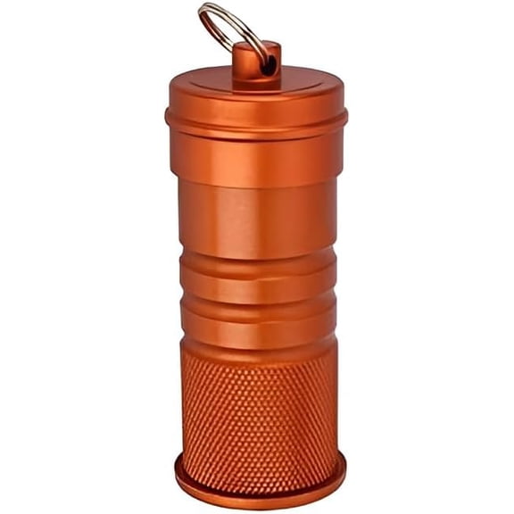 Waterproof Matchbox Canister, Airtight Match Container, Watertight Box Keeps Matches Dry for Camping, Survival, Outdoors, Backpacking, Hiking, Campfire, Emergency