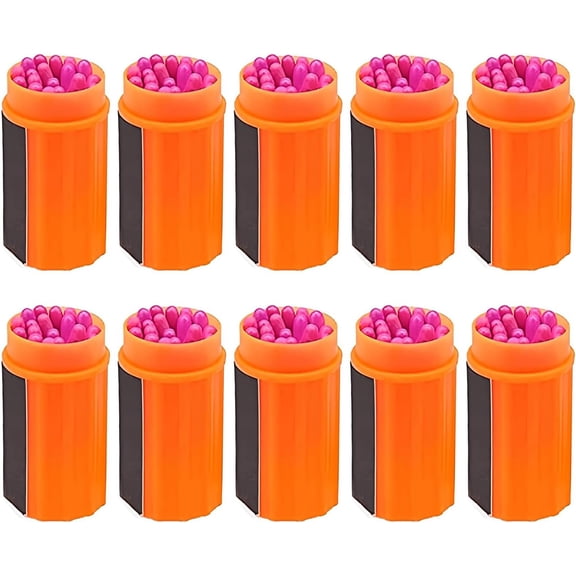 Waterproof Matches, Fire Starter Survival Kit, Stormproof Matches for Camping, Emergency Matches Waterproof with Case for Hiking Camping Outdoor Survival (200Pcs)