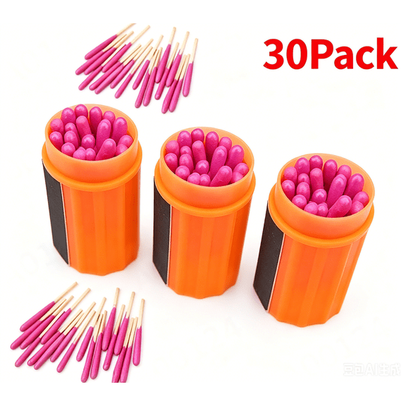 Waterproof Matches Survival Kit, Stormproof Matches with Case, Stormproof Fire Starter, Emergencys Fire Starter Matches for Hiking Camping Outdoor Survival