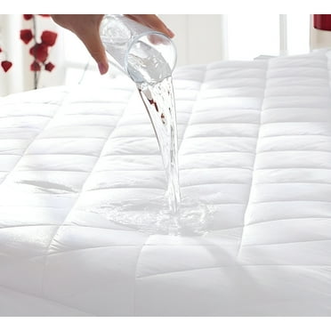 Waterproof Mattress Protector California King Size Breathable Mattress Pad Cover, 15” Deep Pocket
