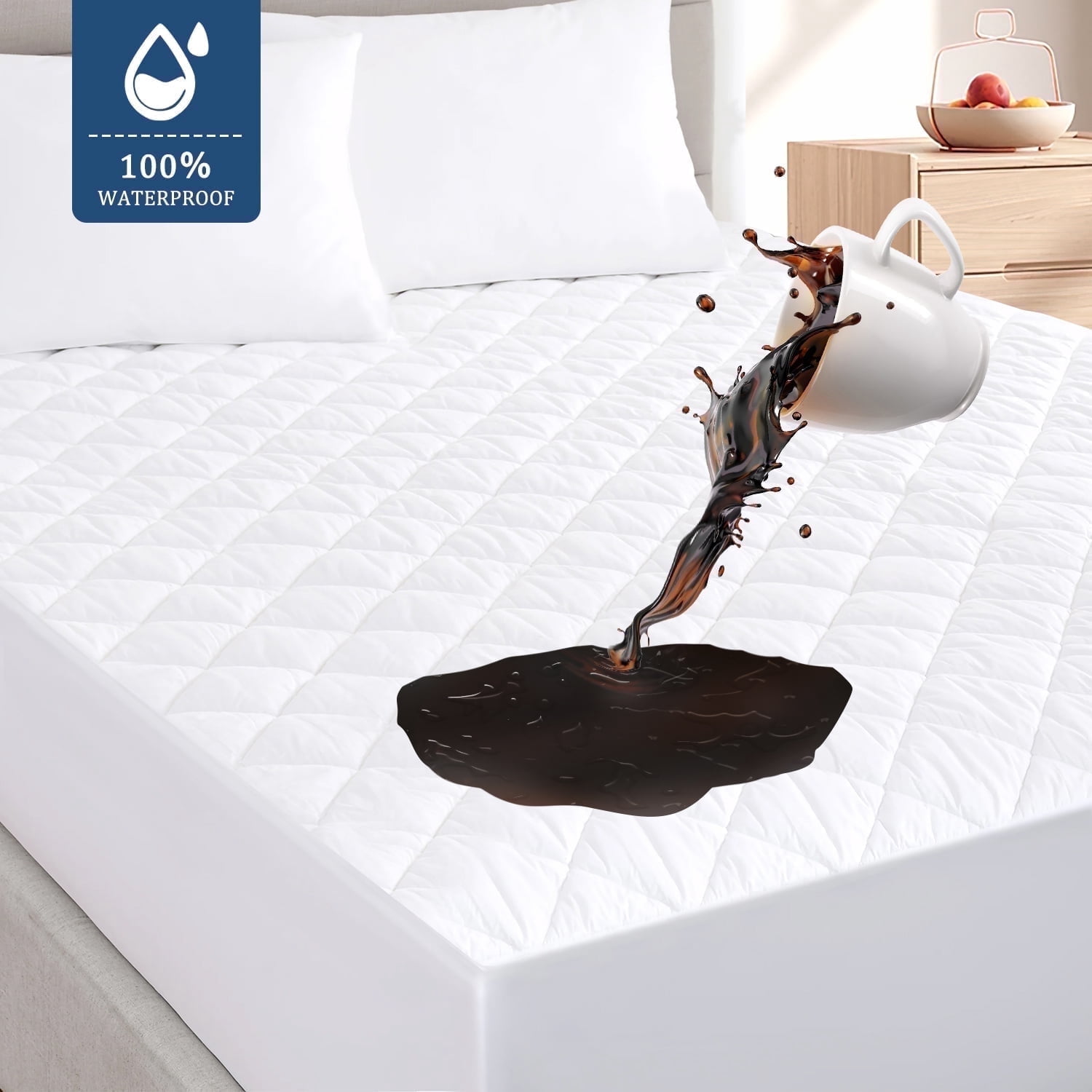"Cshidworld Cooling Mattress Protector, Hypoallergenic Waterproof ...