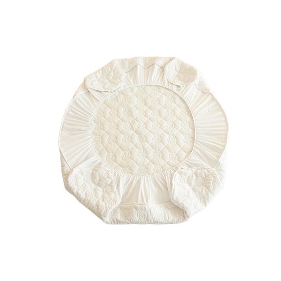 Waterproof Mattress Protector Cover Fitted Sheet with Deep Pockets Soft Breathable Washed Fabric Bedding Guard for Home Hotel Dorm Use