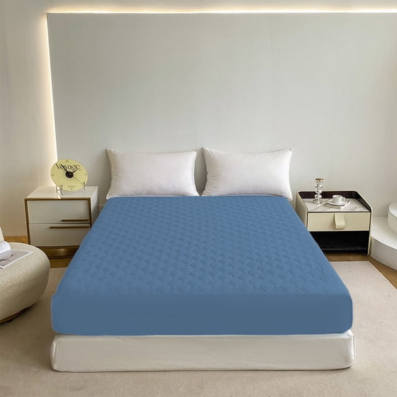 Waterproof Mattress Protector Fitted Sheet Non-Slip Deep Pocket Bed Cover Soft Polyester Breathable for Pets
