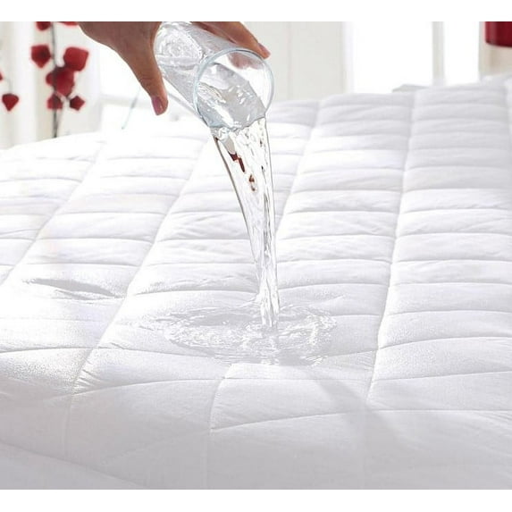 Waterproof Mattress Protector Queen Size Breathable Mattress Pad Cover, 15” Deep Pocket