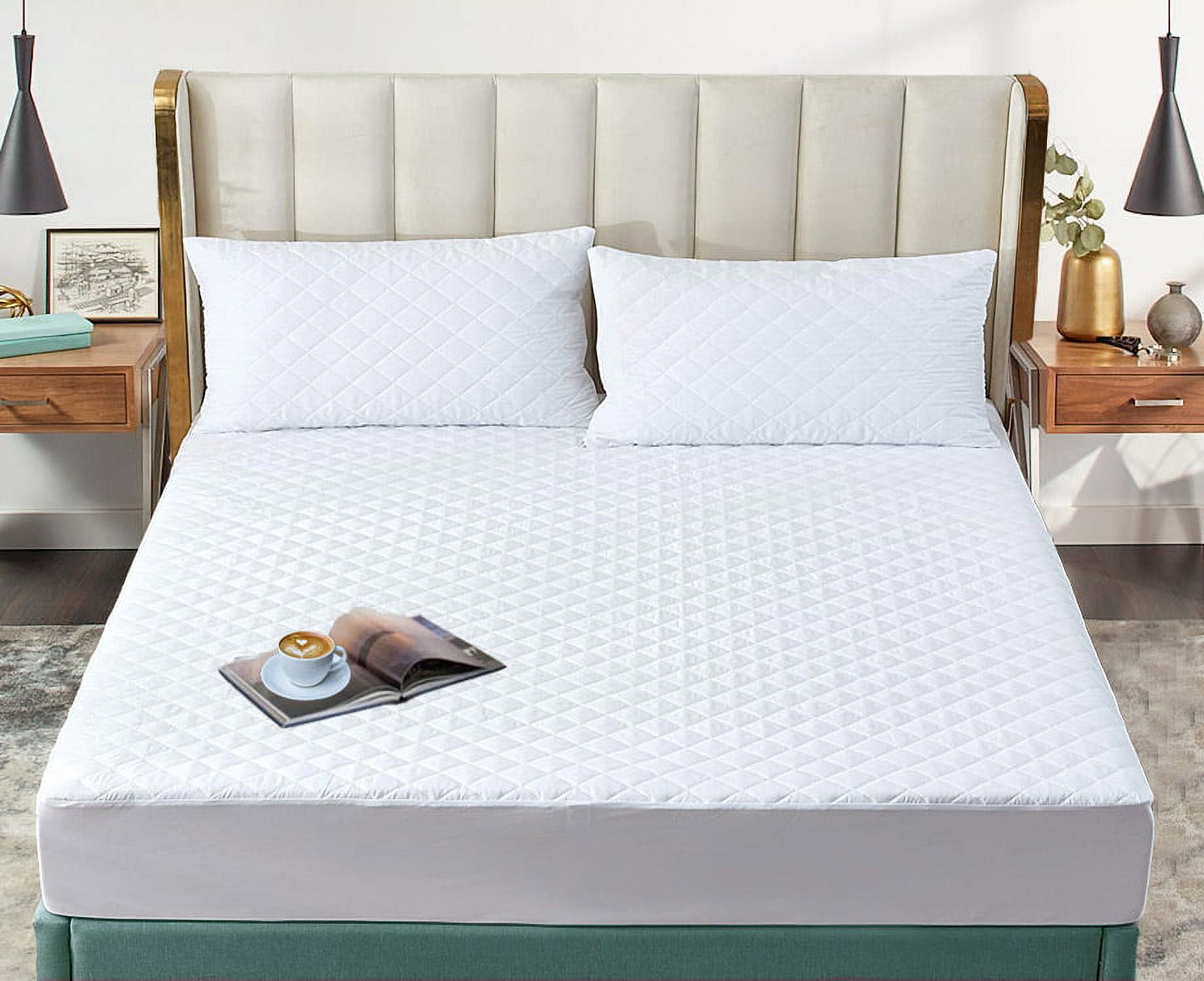 Smyrna Twin Size Quilted Waterproof Mattress Protector, Soft