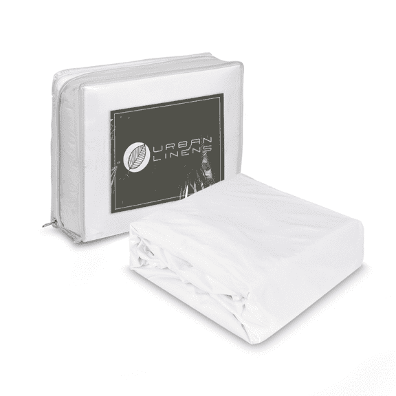 Urban Linen Elastic Strap Soft & Noiseless Mattress Protector, Twin - Breathable & Hypoallergenic, Deep Pocket