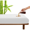 thumbnail image 1 of Waterproof Mattress Protector with Deep Pocket - Cooling Bamboo Rayon Surface White - Pack of 1 - Twin, 1 of 5