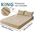 thumbnail image 1 of Waterproof Mattress Toppers Protector, Queen Size Mattress Pad with Deep Pocket 12" Depth, Soft Dirt-Proof Bed Mattress Cover for Bedroom, Hotel（Blue）, 1 of 8