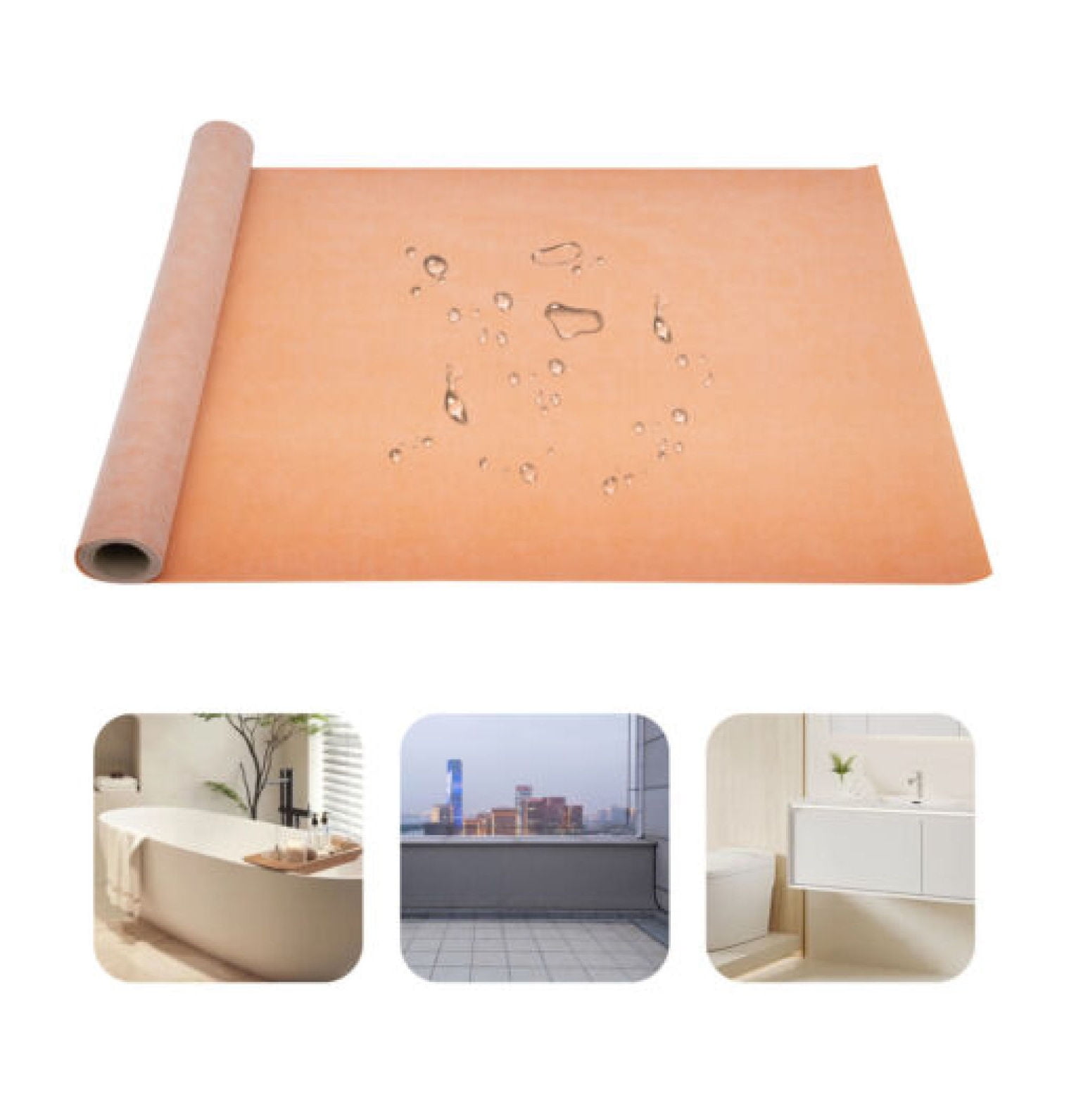 Waterproof Membrane, Shower Membrane, Polyethylene, 10M/ 20M/ 30M/ 40M