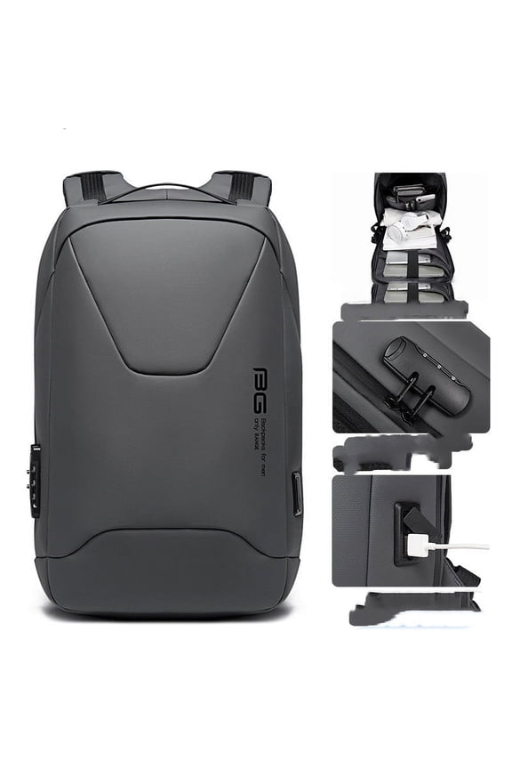 Waterproof Men's Business Sports Car Backpack Computer,Black