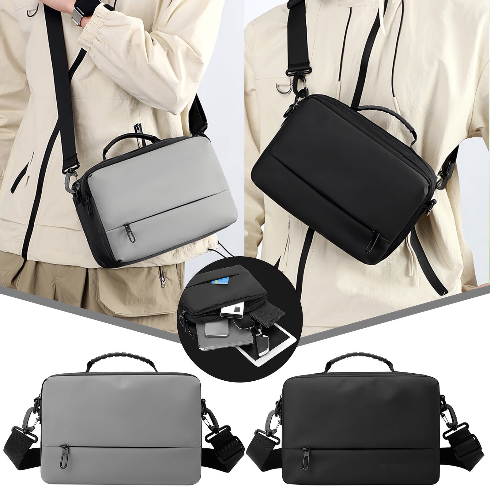 Multiple Bags Waterproof Men's Chest Bag Crossbody Shoulder Bag with Anti-Theft ...
