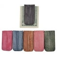 thumbnail image 1 of Waterproof Men's Eel Skin Large Magnetic Money Clip by Marshal (Green), 1 of 6
