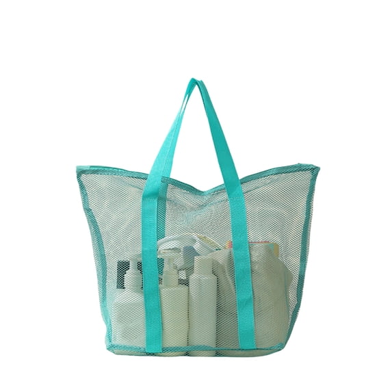 Waterproof Mesh Beach Bag - Extra Large Zippered Beach Tote , Sandproof Pool Bag for Women, for Swimsuits, Towels & Beach Essentials