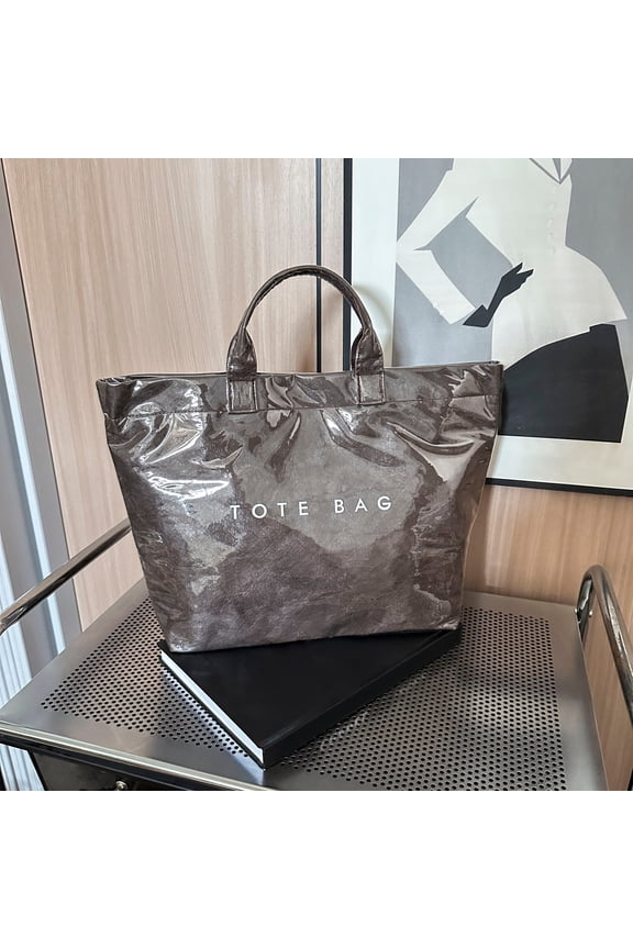 Waterproof Messenger Bag, Tear-Proof Large-Capacity Crossbody Tote, Lightweight Tech Fabric Commute Travel Bag with Magnetic Flap and Inner Pockets