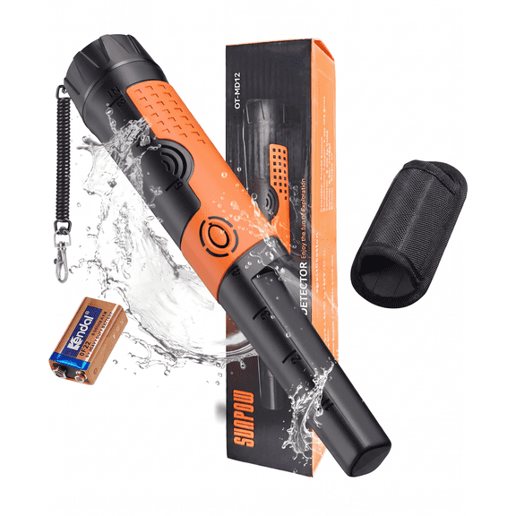 Waterproof Metal Detector Pinpointer for Adults & Kids, 360° High Sensitivity Handheld Metal Detector Wand, Pinpointer Metal Detector