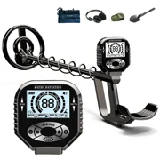 Waterproof Metal Detector Professional Rechargeable Gold Detector with 10" Coil, High Accuracy & 5 Modes for Beach Prospecting & Backyard