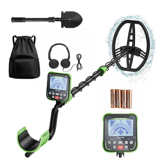 Waterproof Metal Detector for Adults, 11" High Accuracy Search Coil with All Metal & Disc Mode, LCD Display for Outdoor Gold Hunting, Beach, Backyard