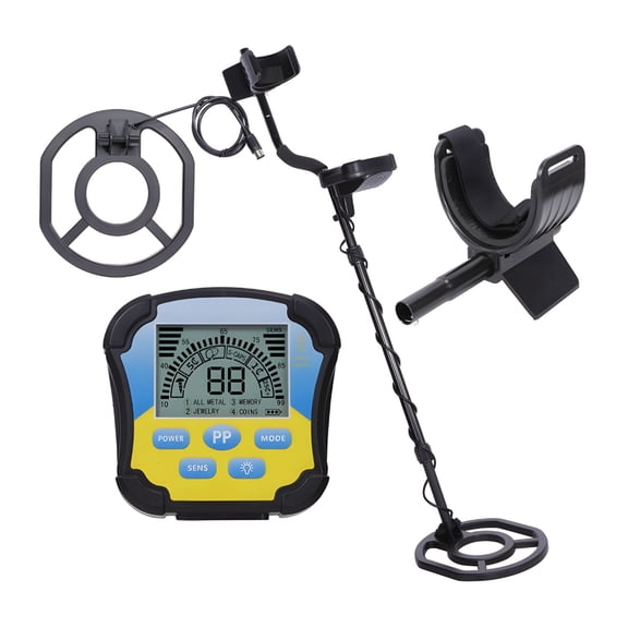 Waterproof Metal Detector with 10Inch Search Coils Depth Indication and Multiple Sound Alerts for Accurate Detection