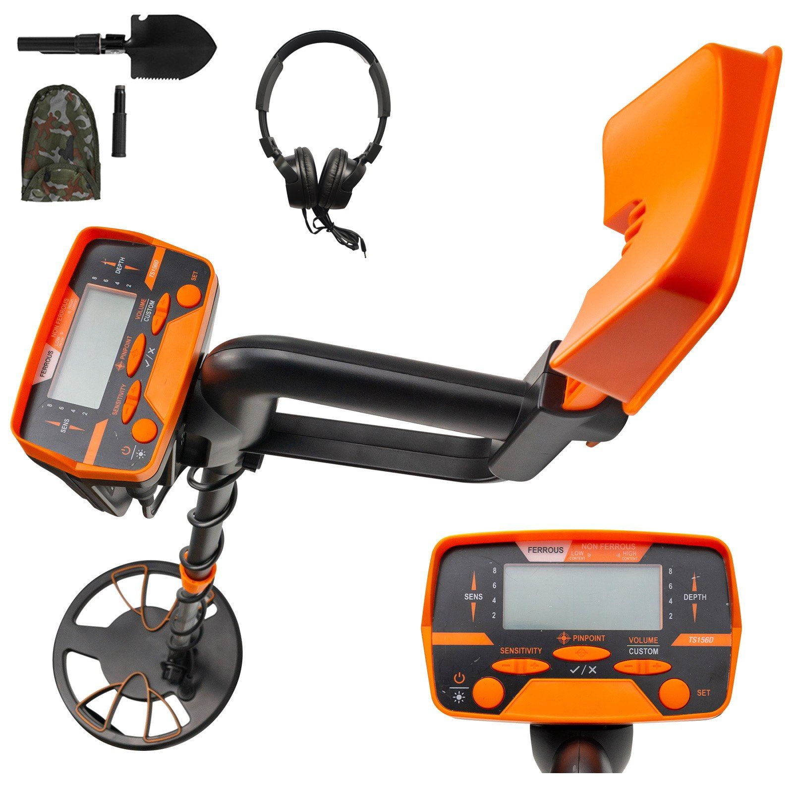 Waterproof Metal Detector with LCD Display High Accuracy for Adults Kids Underwater Underground Use Yellow 3010
