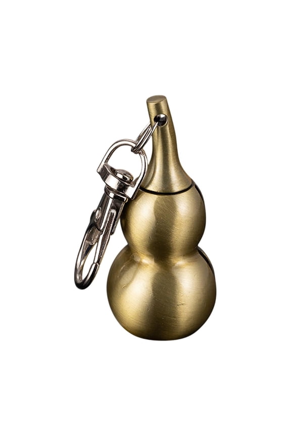 Waterproof Metal Matches, Reusable Windproof Lighter, Unique Gourd-Shaped Keychain Accessory, Compact Durable Portable Design with 10000 Strikes