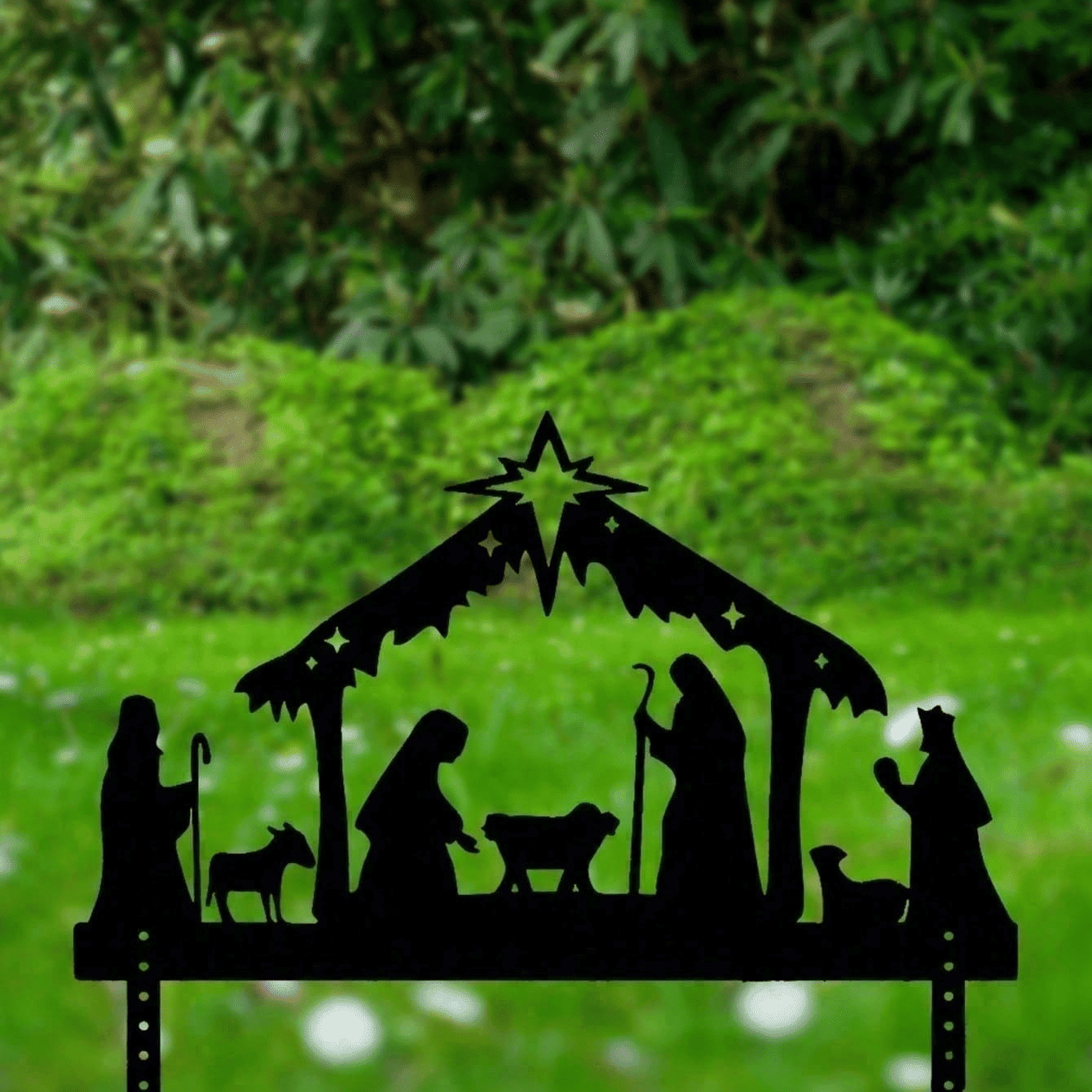 Waterproof Metal Nativity Projector Light Outdoor Wall Christmas Decoration Gift