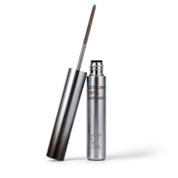 Waterproof Metal Wand Mascara, Fine Tubing Lash Mascara, Sweatproof Long Lasting Curling Lengthening Mascara, No Clump Smudge Proof Eye Makeup